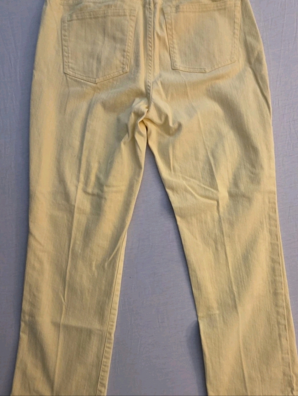 Chaps By Ralph Lauren Yellow Straight Leg Stretch Denim Jeans Womens Size 10